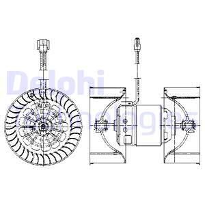 DELPHI Elektrimootor,salongiventilaator TSP0545025