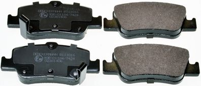 DENCKERMANN Комплект тормозных колодок, дисковый тормоз B111016