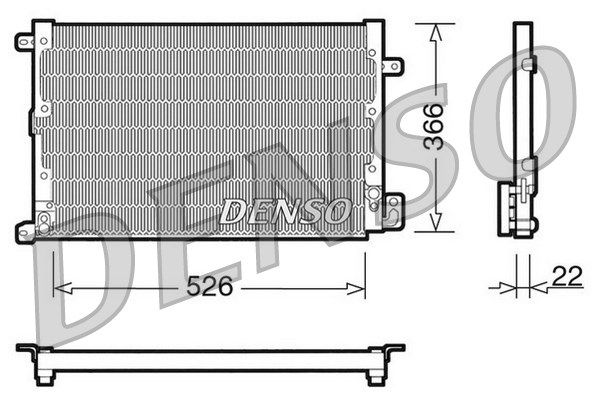 DENSO Конденсатор, кондиционер DCN01020