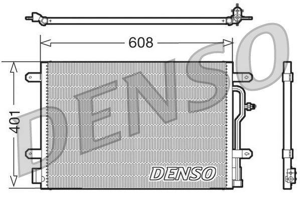 DENSO Конденсатор, кондиционер DCN02011