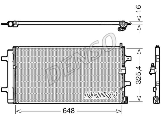 DENSO Конденсатор, кондиционер DCN02040