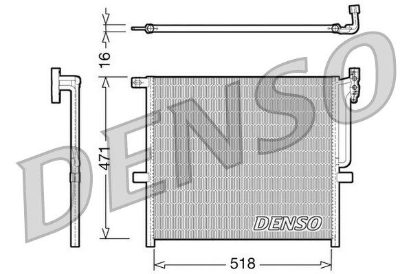 DENSO Конденсатор, кондиционер DCN05001