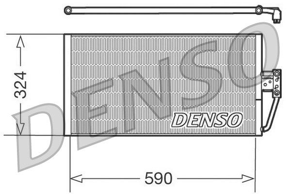 DENSO Конденсатор, кондиционер DCN05006