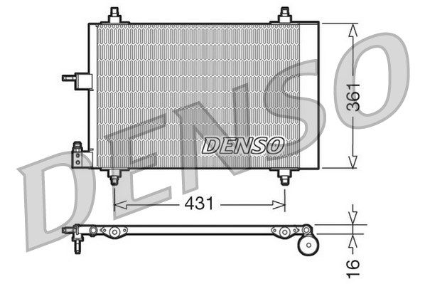DENSO Kondensaator,kliimaseade DCN07009