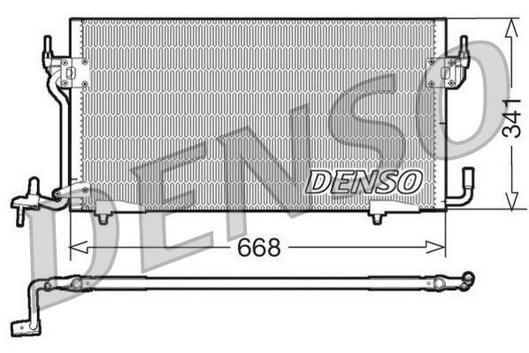 DENSO Конденсатор, кондиционер DCN07060