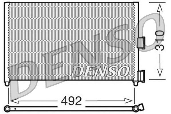 DENSO Конденсатор, кондиционер DCN09071