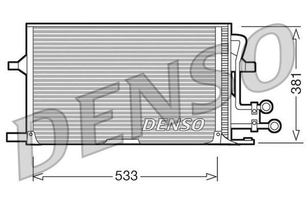 DENSO Конденсатор, кондиционер DCN10003