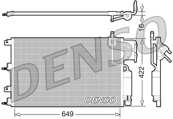 DENSO Kondensaator,kliimaseade DCN10023