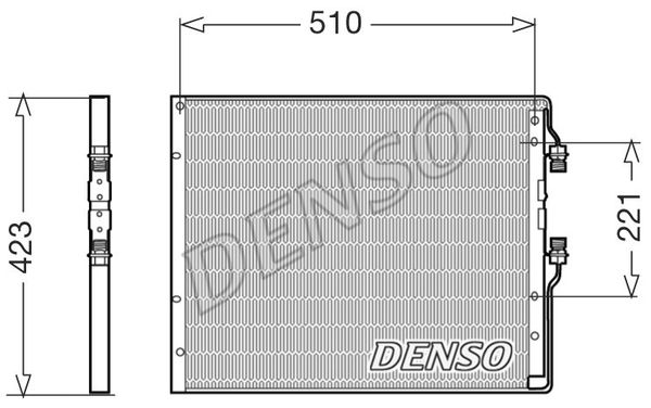 DENSO Конденсатор, кондиционер DCN12101