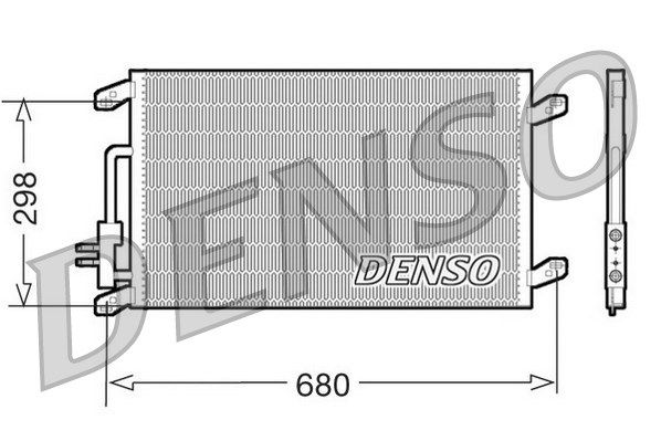 DENSO Конденсатор, кондиционер DCN13016