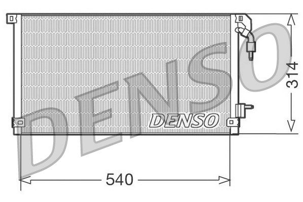 DENSO Конденсатор, кондиционер DCN21003