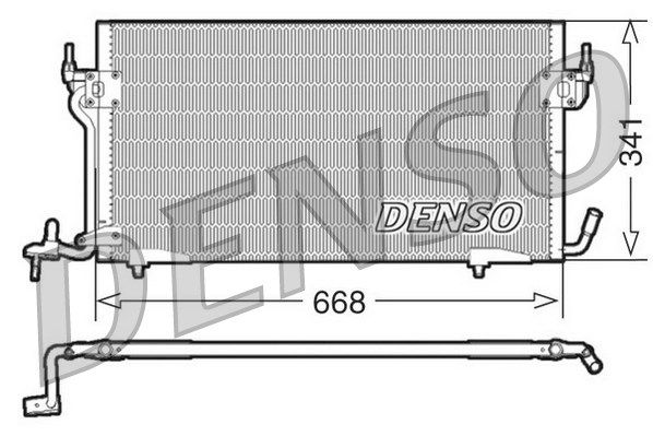 DENSO Конденсатор, кондиционер DCN21011