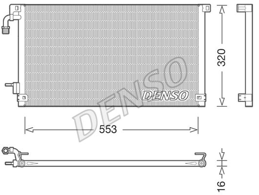 DENSO Kondensaator,kliimaseade DCN21014