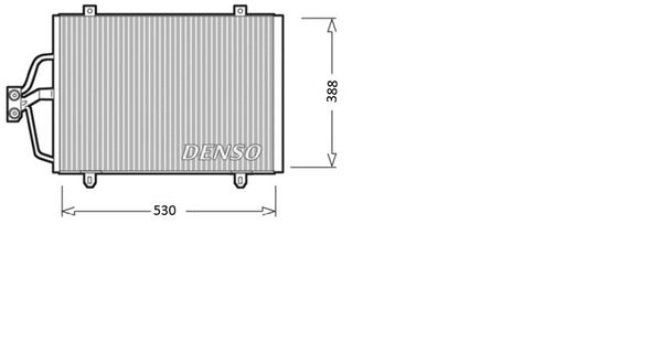 DENSO Конденсатор, кондиционер DCN23003