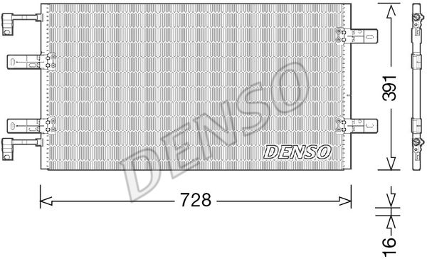 DENSO Конденсатор, кондиционер DCN23036