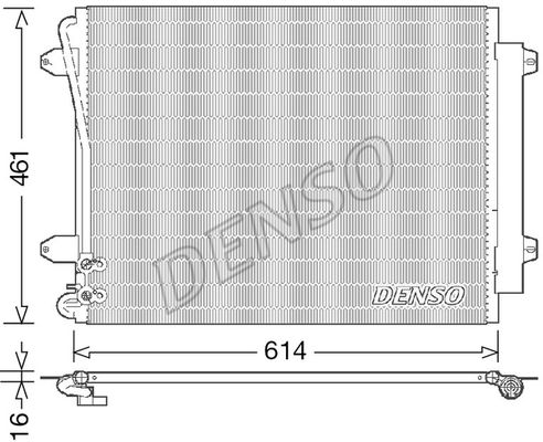 DENSO Конденсатор, кондиционер DCN32011