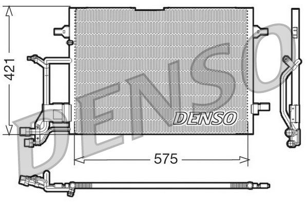 DENSO Конденсатор, кондиционер DCN32016