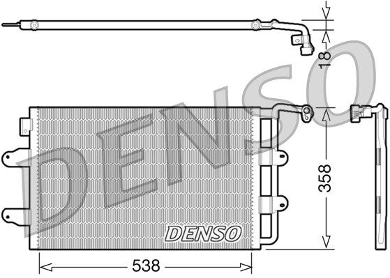 DENSO Kondensaator,kliimaseade DCN32026