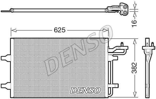 DENSO Конденсатор, кондиционер DCN33009