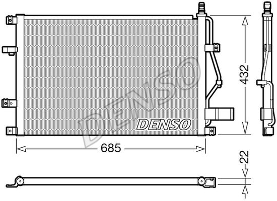 DENSO Kondensaator,kliimaseade DCN33013