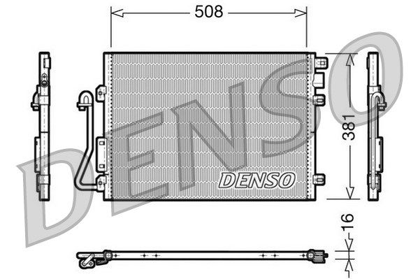 DENSO Конденсатор, кондиционер DCN37001