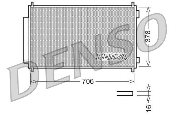 DENSO Kondensaator,kliimaseade DCN40002