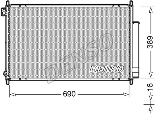DENSO Kondensaator,kliimaseade DCN40016