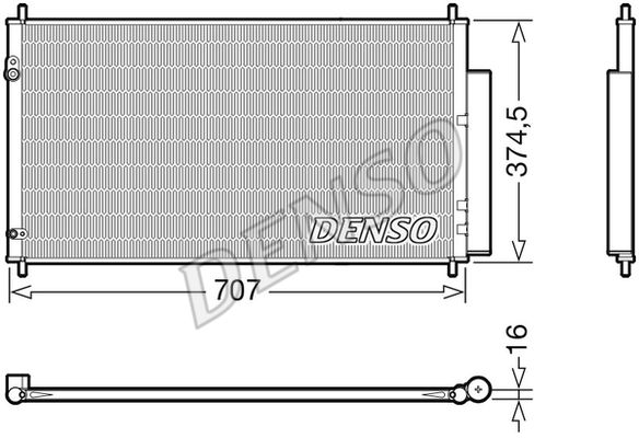 DENSO Kondensaator,kliimaseade DCN40025