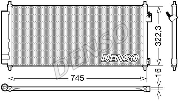 DENSO Конденсатор, кондиционер DCN40026