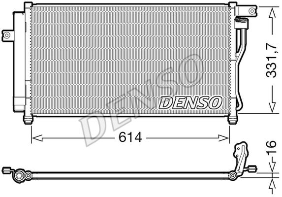 DENSO Kondensaator,kliimaseade DCN41009