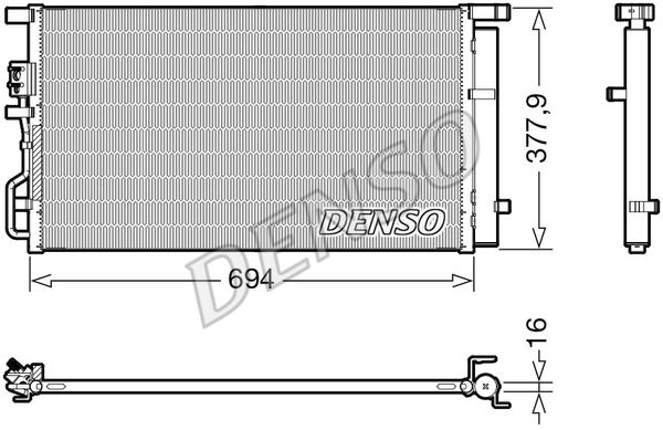 DENSO Condenser, air conditioning