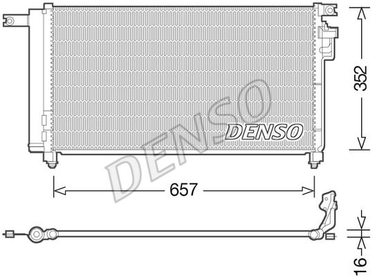 DENSO Kondensaator,kliimaseade DCN43001