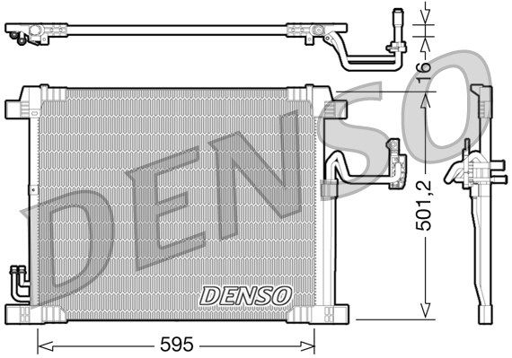 DENSO Kondensaator,kliimaseade DCN46012