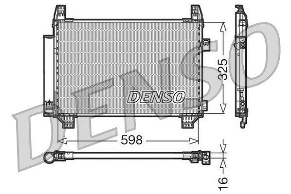 DENSO Конденсатор, кондиционер DCN50007