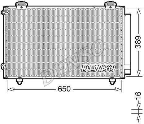 DENSO Конденсатор, кондиционер DCN50023