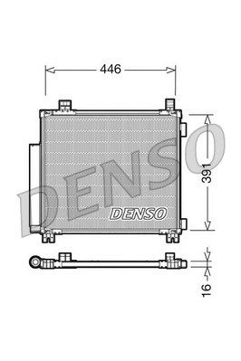 DENSO Конденсатор, кондиционер DCN50045