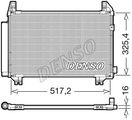 DENSO Kondensaator,kliimaseade DCN50107