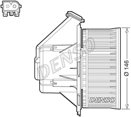 DENSO Вентилятор салона DEA17032