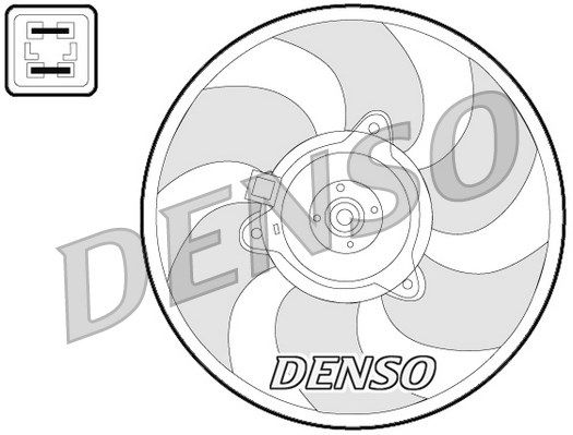 DENSO Ventilaator,mootorijahutus DER07008