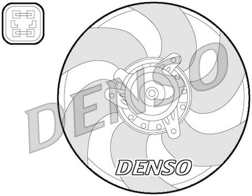 DENSO Ventilaator,mootorijahutus DER07009