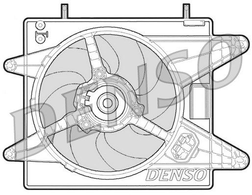 DENSO Ventilaator,mootorijahutus DER09003