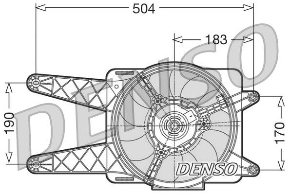 DENSO Ventilaator,mootorijahutus DER09016