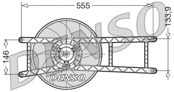DENSO Ventilaator,mootorijahutus DER09017