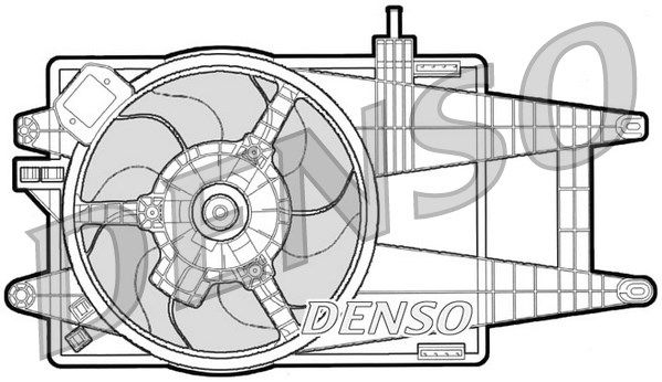 DENSO Вентилятор, охлаждение двигателя DER09040