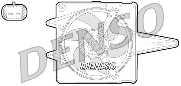 DENSO Ventilaator,mootorijahutus DER09056