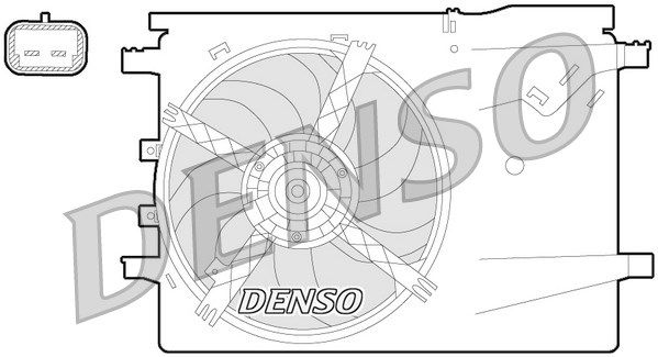 DENSO Ventilaator,mootorijahutus DER09058