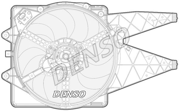 DENSO Вентилятор, охлаждение двигателя DER09092