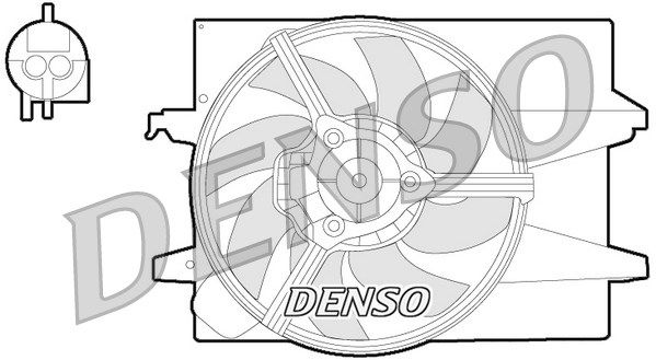 DENSO Ventilaator,mootorijahutus DER10004