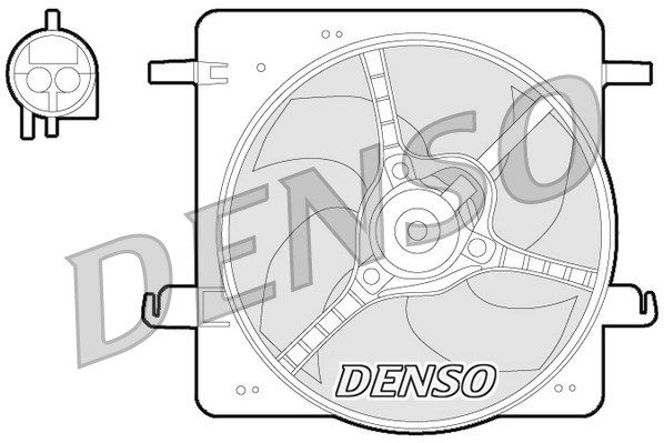 DENSO Ventilaator,mootorijahutus DER10008