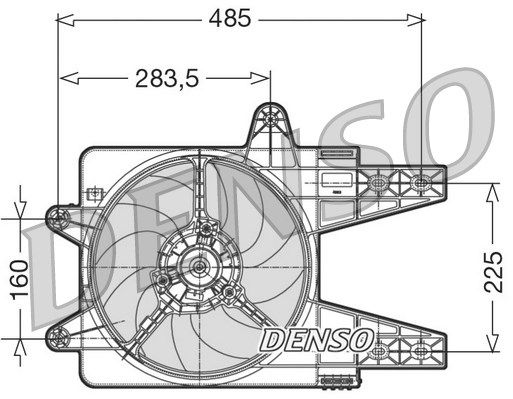 DENSO Ventilaator,mootorijahutus DER13003